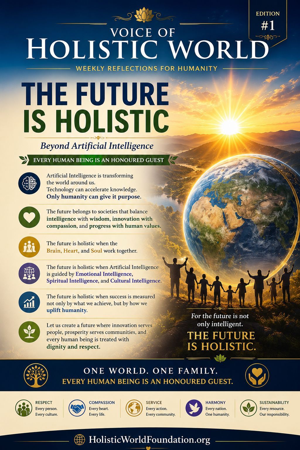Voice of Holistic World reflection artwork